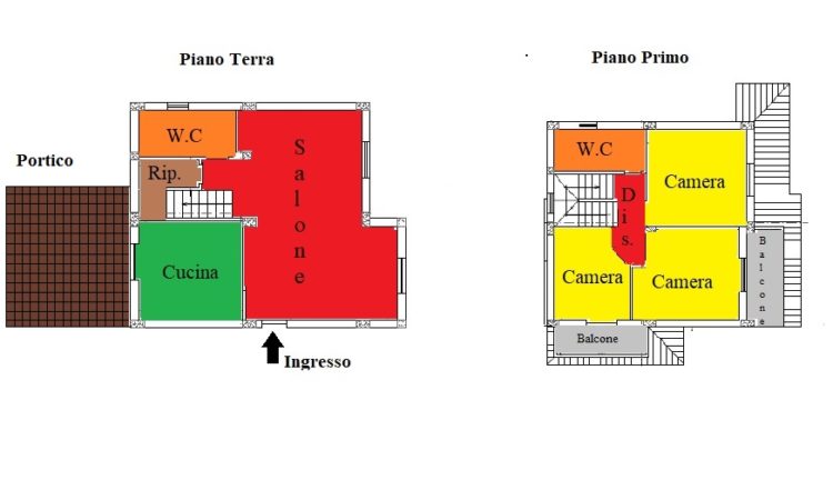 Villa monofamiliare due livelli- Montalto Uffugo - Tutte le planimetrie